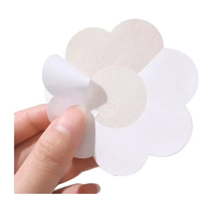 Pack X20 Cubre Pezón Pezoneras Parches Pezoneras Adhesivas Beige Flor Unica