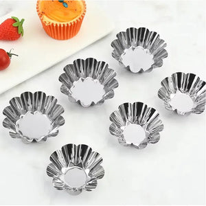 Pack X12 Molde Mini Tartaleta Tarta Moldes Aluminio 4,5cm Molde Tartaleta Molde Aluminio Molde De Tarta Molde Tartaleta Molde Mini Kuchen Resistentes Mini Tartaletas Pies Postres Pasteleriuscl Gris