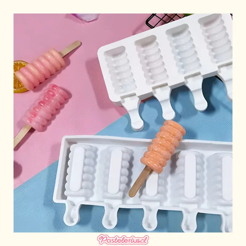 2 Molde Helados Molde Helado Silicona Moldes Paletas Espiral Molde Helado Molde Paleta Helado Molde Silicona Molde Silicona Helado Moldes Para Helados Molde Silicona Reposteria Pasteleriuscl Blanco