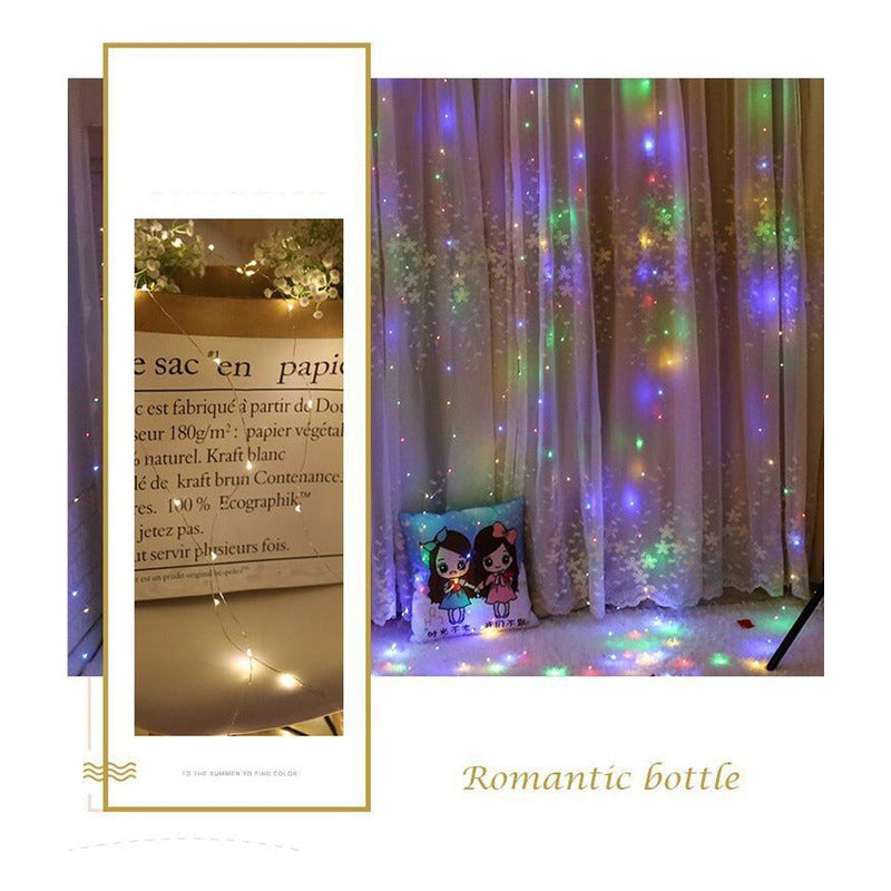 Cortina De Luces Luces Decorativas Guirnaldas Led Cortinaled