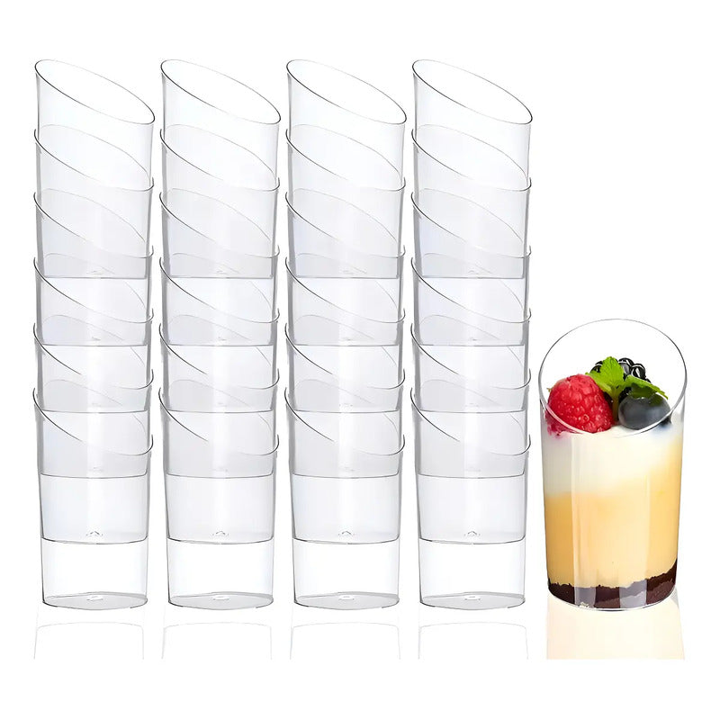 60 Vasos Shot Acrilico Postres Vasos Plastico Vasos De Postres Pocillos De Postre Pocillo Para Postre Vaso Para Dulces Vaso De Dulces Vasos De 60ml Postres Pequeños Vaso Para Catering Pasteleriuscl