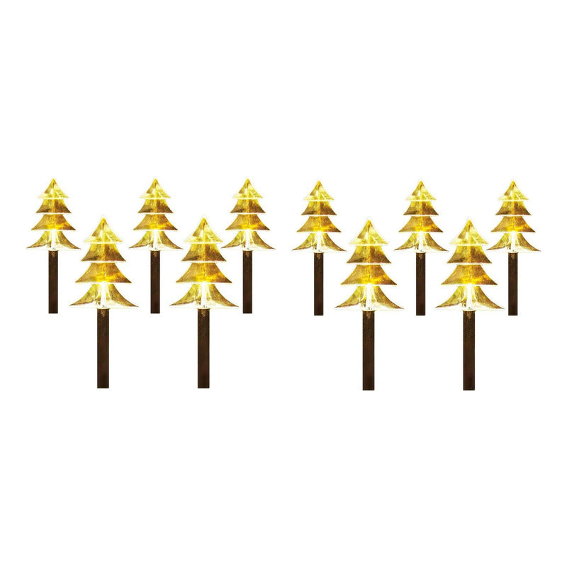 X10 Luces Navideñas Luces Navideñas Solares Arboles Navidad Amarillo