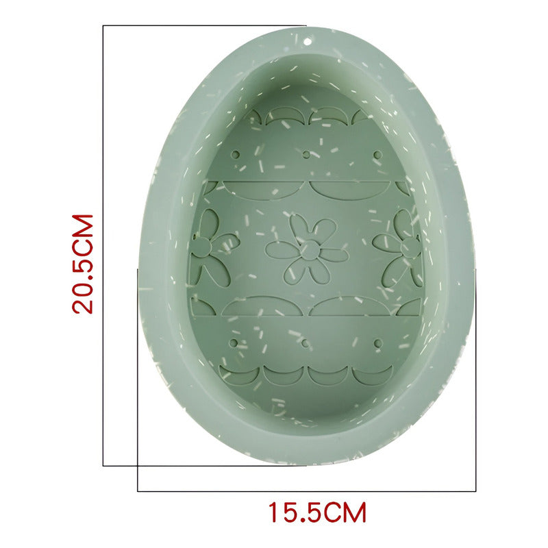 Pack X2 Molde Huevo De Pascua Moldes De Chocolate Silicona  Multicolor