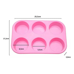 Pack X2 Moldes Cupcake Moldes Silicona Molde 6 Cavid Muffin Molde Para Queque Moldes De Silicona Reposteria Molde Queque Moldes De Silicona Para Horno Molde Cupcakes Moldes Magdalena Pasteleriuscl