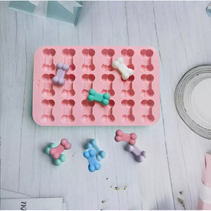 Pack X2 Molde De Silicona Moldes Silicona Moldes Huesito 18c