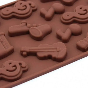Moldes De Chocolate Moldes Silicona Chocolate Instrumentos Bordó