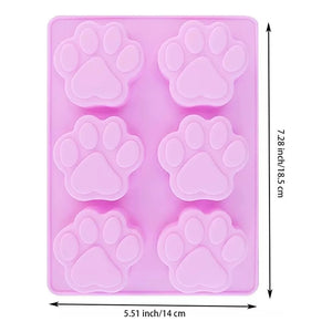 Molde Silicona Huella Moldes De Silicona Mascota Pata 6cav Insumos Reposteria Patitas De Perro Moldes Para Chocolates Pasteleriacl