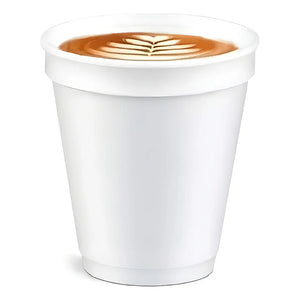 50 Vasos Desechables Vasos Plumavit Termico Vaso 6oz/177ml Vaso De Cafe Vaso Termico Descartable Vasos Café Para Foodtruck Vasos Desechables Para Cafetería Vaso Plumavit Pasteleriuscl Blanco