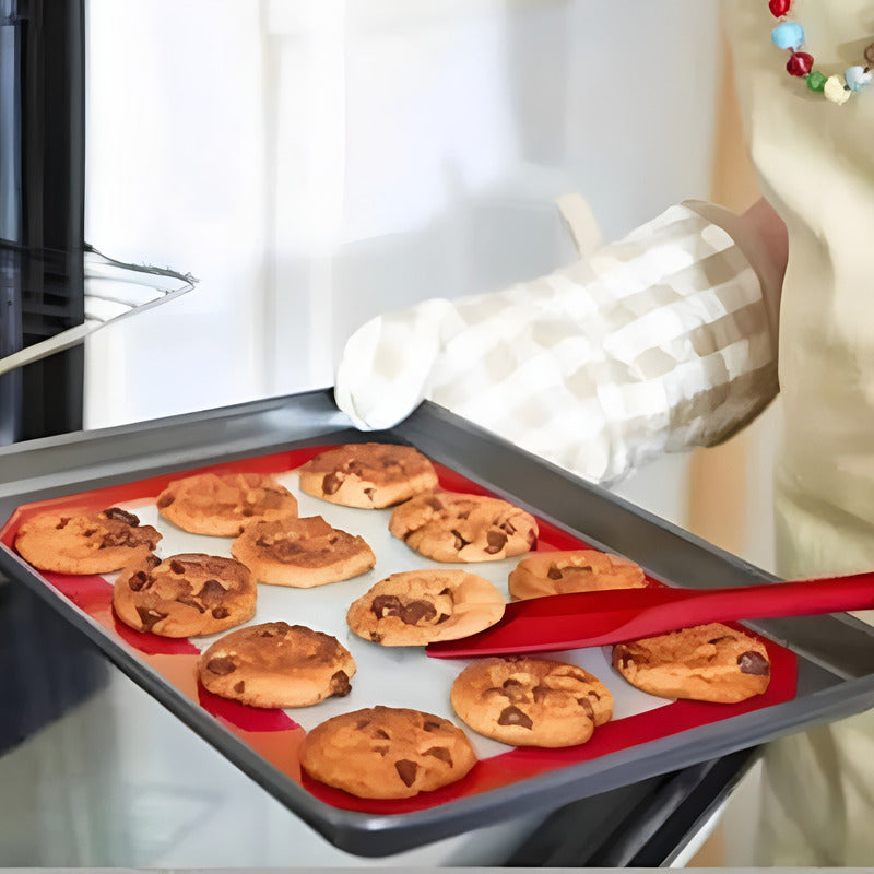 Pack X4 Tapete De Silicona Lamina De Silicona Horno 60x40cm Beige