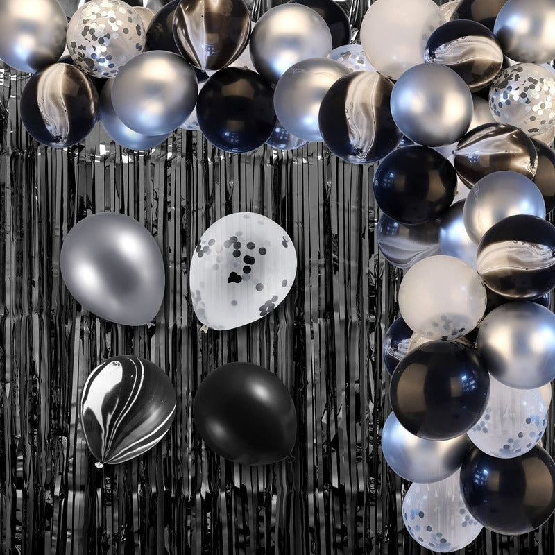 Cortina Negra Guirnaldas Cumpleaños Guirnalda Cumpleaños 2m - Negra 101068 - Rectangular