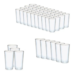 50 Set Vasos Desechables Vaso Plastico Vasos Acrilicos 300ml Transparente