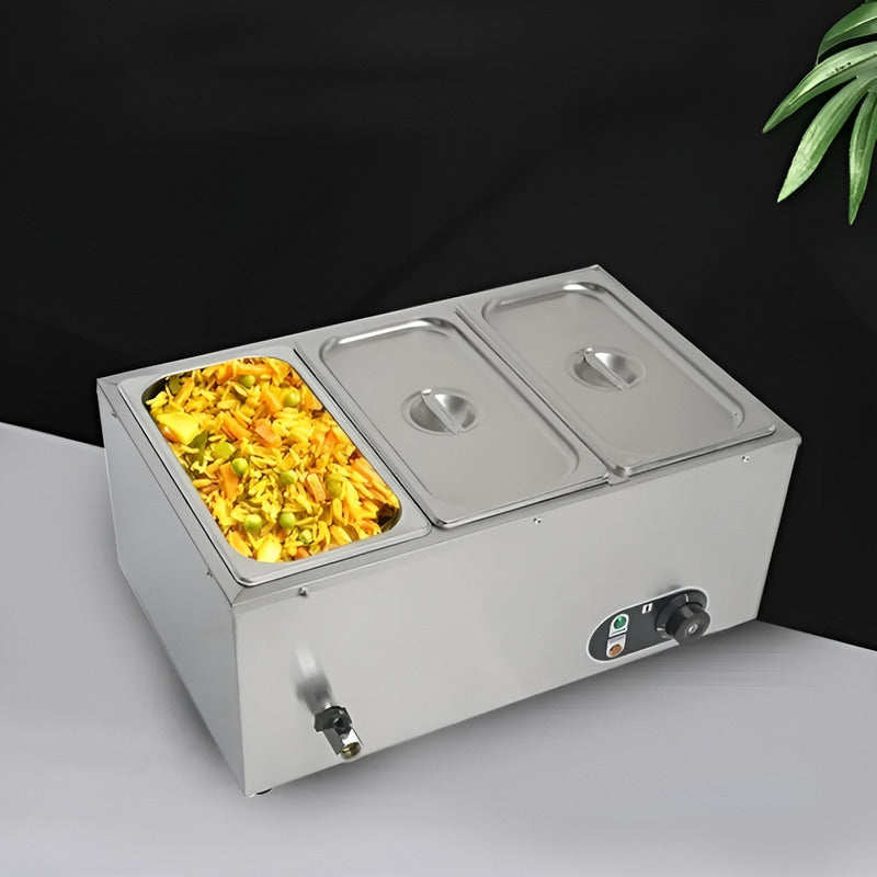 Chafer Electrico Buffet Baño Maria Bufetera 3 Depositos 5.5l
