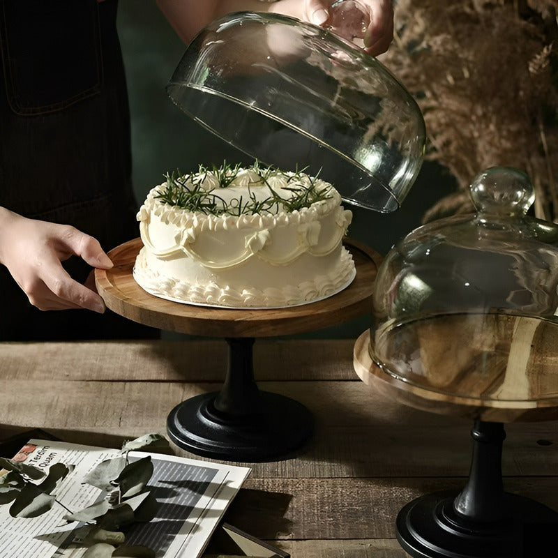 Porta Tortas Alzadores Candy Bar Pedestales Para Tortas 20cm Negro