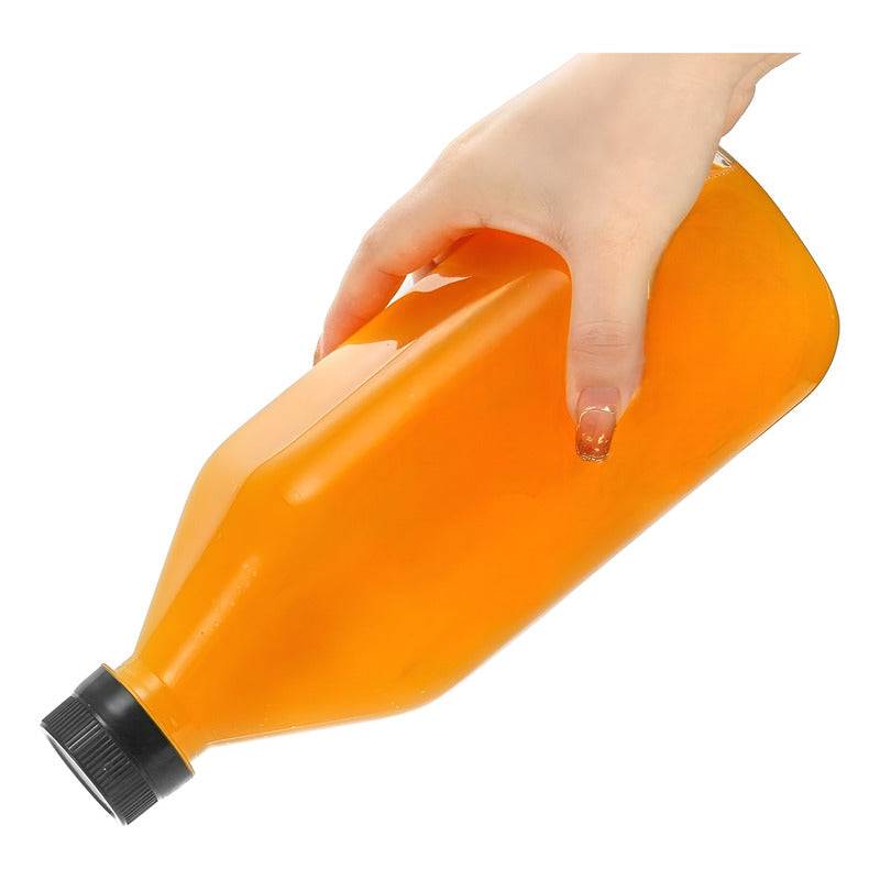 12 Botellas Con Tapa Botellas Plasticas Transparentes 1000ml Tranparente