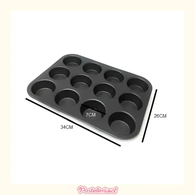 Pack De 2 Moldes 12 Cupcakes Molde Cupcake Molde Para Tortas Reposteria Molde Cupcakes Molde Para Cupcakes Molde De... Gris