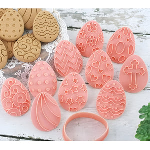 Set X4 Cortador Galleta Huevos Pascua Cortadores Galletas