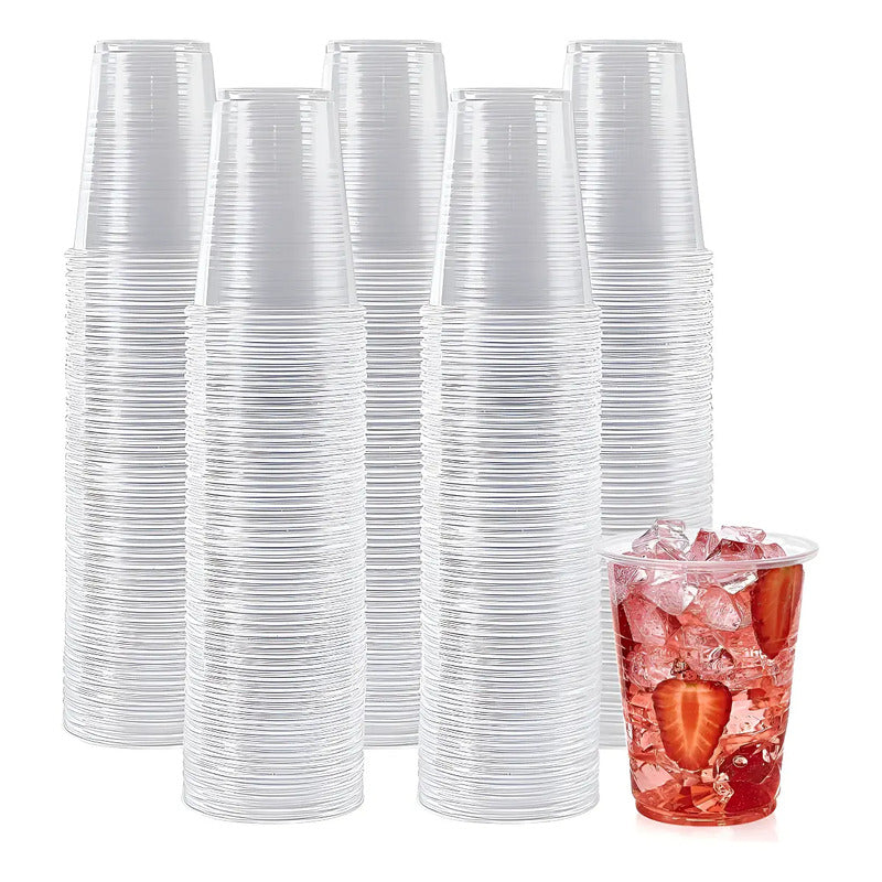 Pack X400 Vasos Plasticos Desechables Vasos Plasticos 200ml Vasos Plásticos Para Fiestas Vasos Descartables 6.8oz Vasos... Transparente