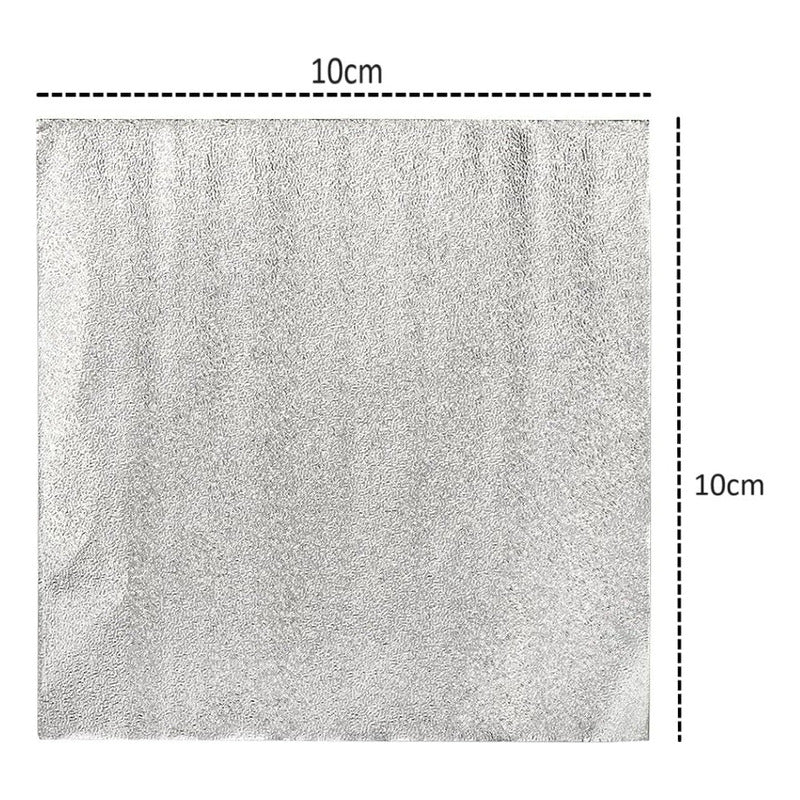 100 Envoltorios De Bombones Laminas Papel Metalizados Bombon Plateada