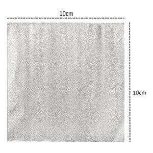 100 Envoltorios De Bombones Laminas Papel Metalizados Bombon Plateada