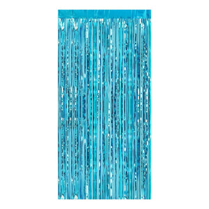 Guirnalda Papel Metalizado Azul Claro 2m Pastelería Cl Decoracion Fiesta