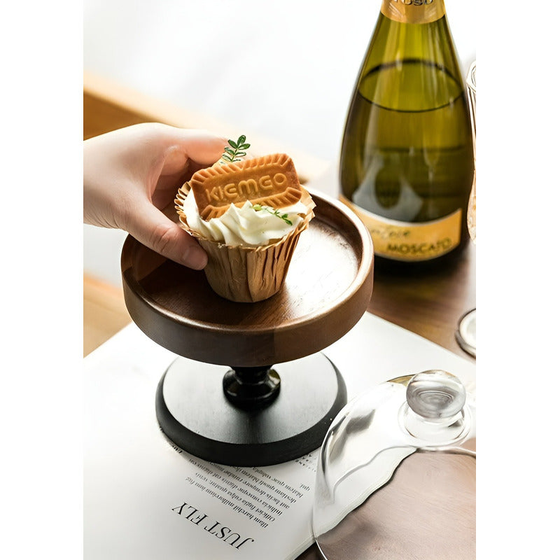 Porta Cupcake Base De Torta Base Para Cupcakes Soporte 18cm Negro