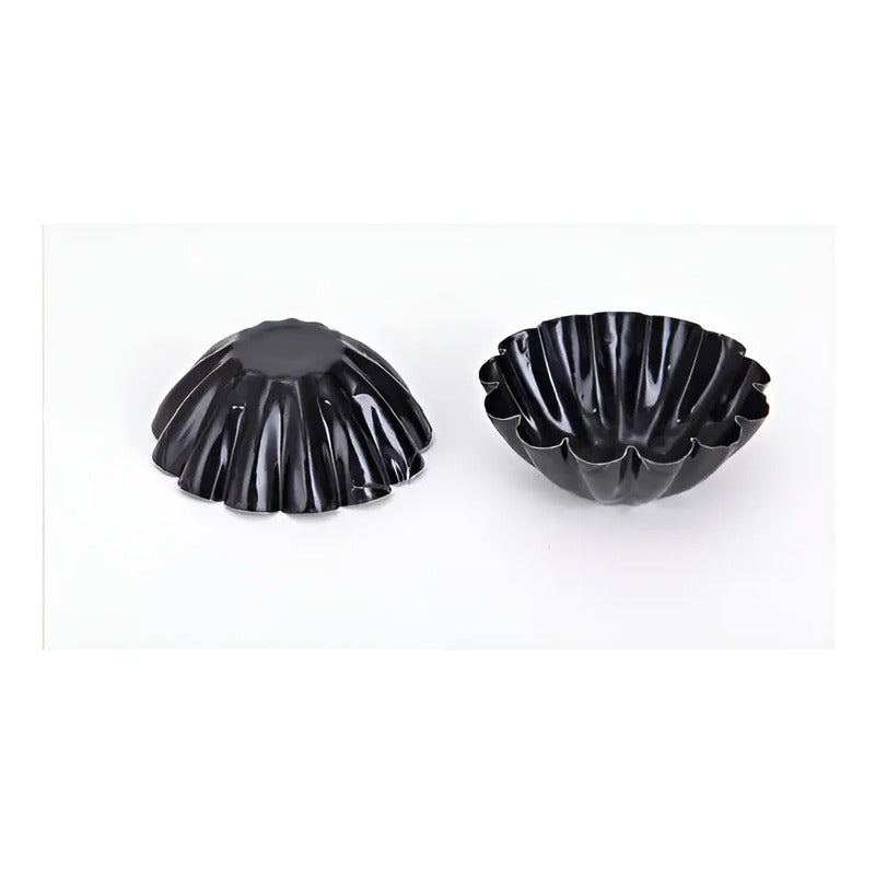 Pack X48 Molde Mini Tartaleta Tarta Moldes Reposteria 4,5cm Molde Tarta Individual Pequeña Molde Tarta Repostería Molde... Gris Oscuro