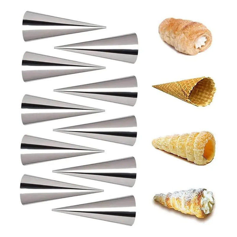 Pack X30 Cono Molde Para Cannoli Molde Cocina Cachito Croissant Pan Danes Molde Cono Molde De Cachitos Molde Para Cannoli Molde Para Conito Molde Cachito Molde Cannoli Molde Aluminio Pasteleriuscl