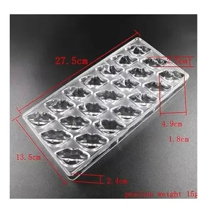Molde Chocolate Acrilico Molde De Chocolate Molde De Beso Insumos Reposteria Moldes Para Bombones Molde De Chocolates... Transparente