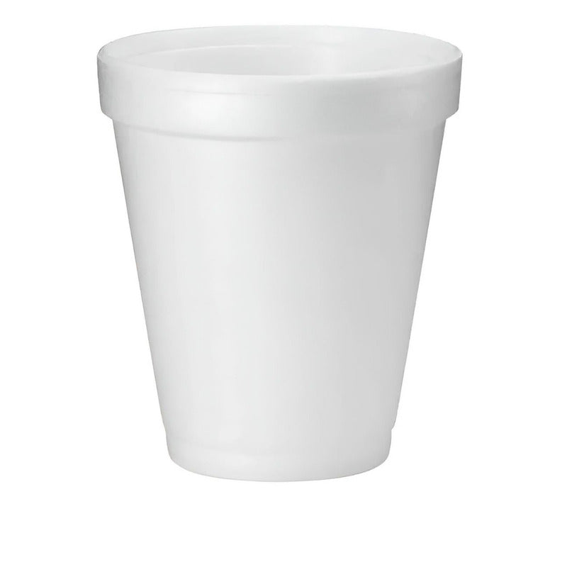 50 Vasos Termicos Vasos Desechables Vaso Plumavit 10oz 296ml Blanco
