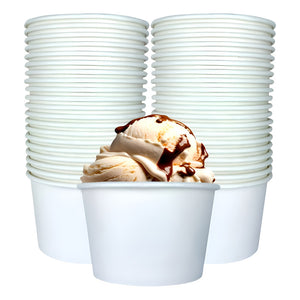 50 Vasos Polipapel Pote Helado Vasos Helado Desechables 16oz