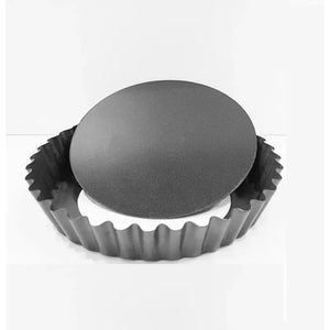 Pack X12 Moldes Tartaleta Desmontable Tarta Individual 12cm Gris Claro