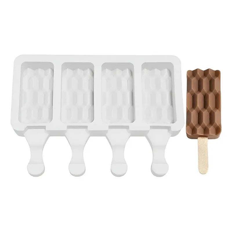 Moldes De Silicona Reposteria Molde Helados Molde Ladrillo Color Blanco