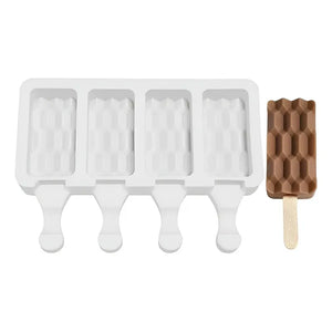 Moldes De Silicona Reposteria Molde Helados Molde Ladrillo Color Blanco