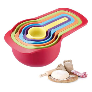 Cucharas Medidoras Bono Home Plástico Colorido Cocina Repostería 6 Unidades