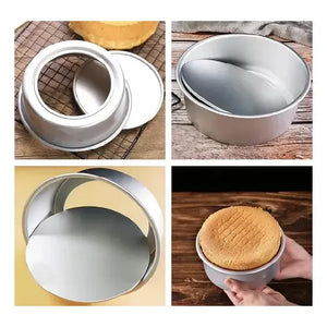 Moldes De Aluminio Para Tortas Molde Desmontables Molde 16cm Gris Claro
