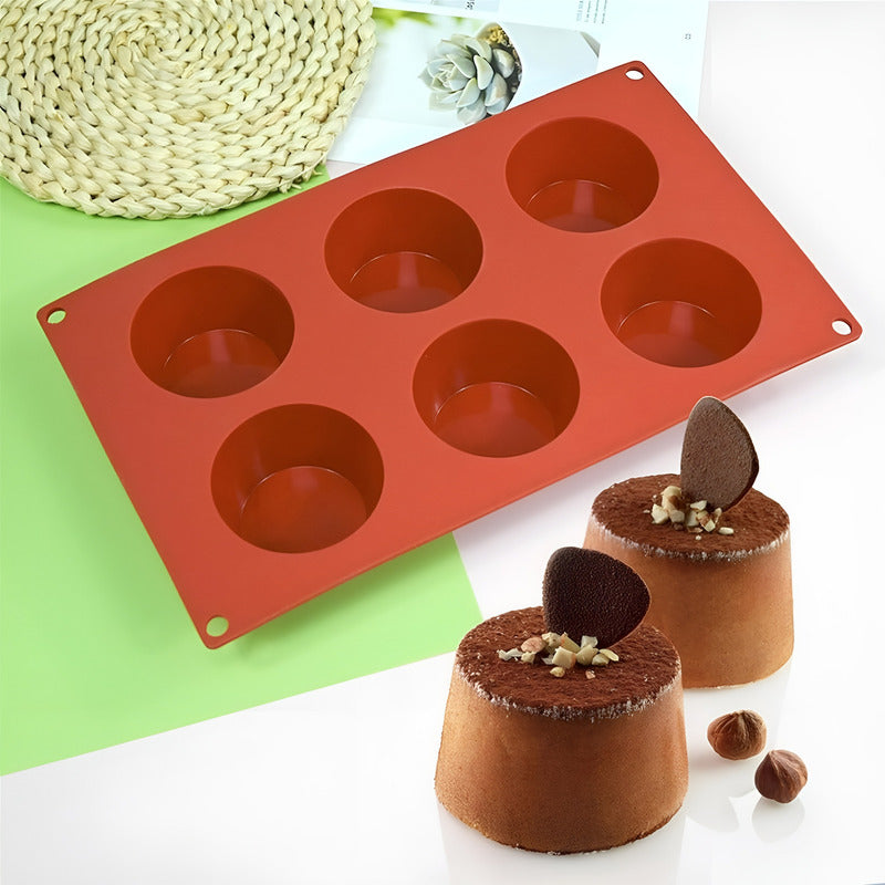 Molde Queque Molde Muffins Moldes Reposteria Molde Silicona Multicolor / Molde Muffin 6cav