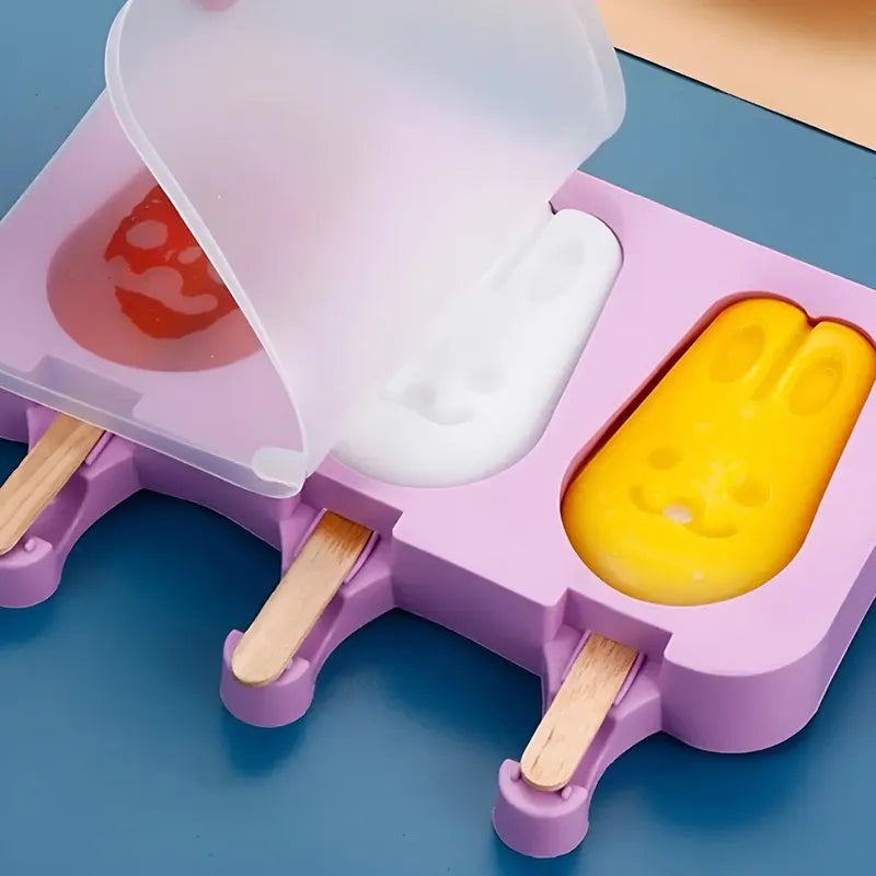Moldes De Silicona Para Helados Molde Paletas Helado Conejo Molde Para Helado Verano Molde De Conejo Molde Paletas Para Helado Molde Helados Molde Reposteria Insumo Reposteria Multicolor Pasteleriuscl