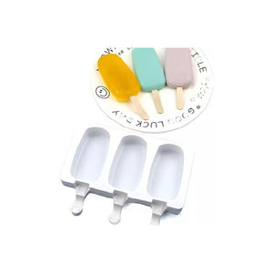 Set X2 Molde Helado Silicona Molde Silicona Para Helado 3cav