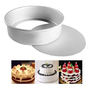 Moldes De Aluminio Para Tortas Moldes Desmontable Molde 24cm Plateado