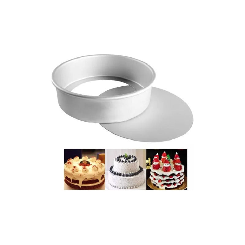 Molde De Aluminio Para Tortas Desmontable 24cm Molde De Aluminio 24cm Molde Redondo Desmontable 24cm Tarta Molde Desmontable Queque Muffin Molde Repostería Desmontable 24cm Ponque Pastel Pasteleríacl