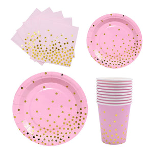 20 Vajilla De Cumpleaños Servilleta Platos Vaso Desechables