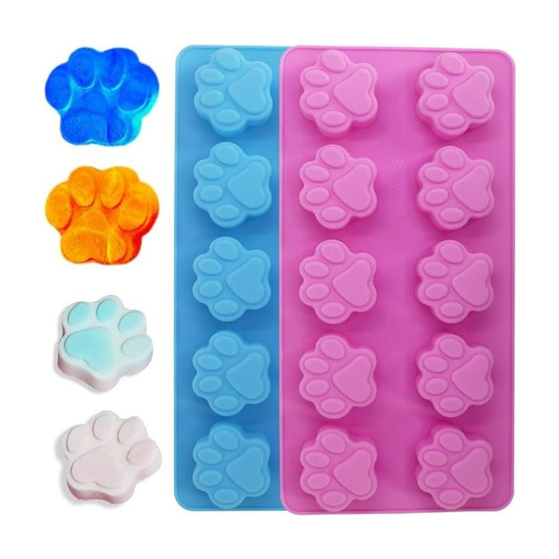 2 Moldes De Chocolate Moldes Chocolate Silicona Patitas Pata