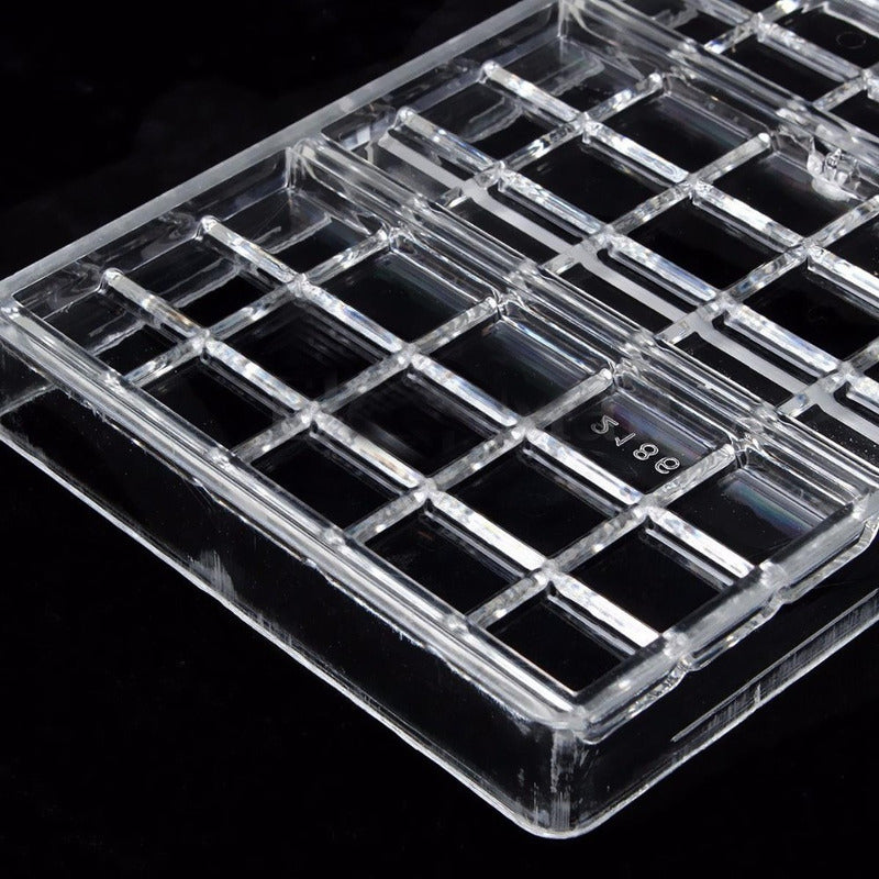 Pack 2 Molde Chocolate Policarbonato Moldes Barra Chocolate4 Transparente