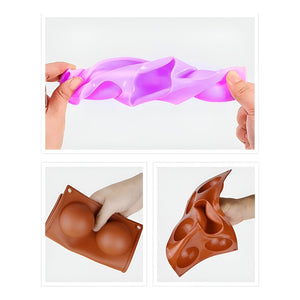 Molde Para Chocolate Molde Silicona Reposteria Moldes Esfera Multicolor / Molde Semi Esfera 6cav