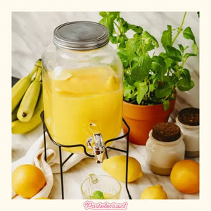 Dispensador De Jugo Con Atril Dispensadores Bebidas Tarro 4l Dispensador Sobremesa Portatil Cocina Dispensador De Bebidas Recipiente Pasteleriuscl