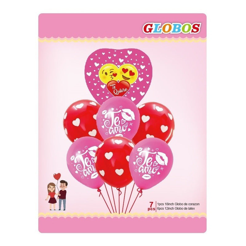 7 Globo Metalico Globo Te Amo Globos De Corazon Globo Amor