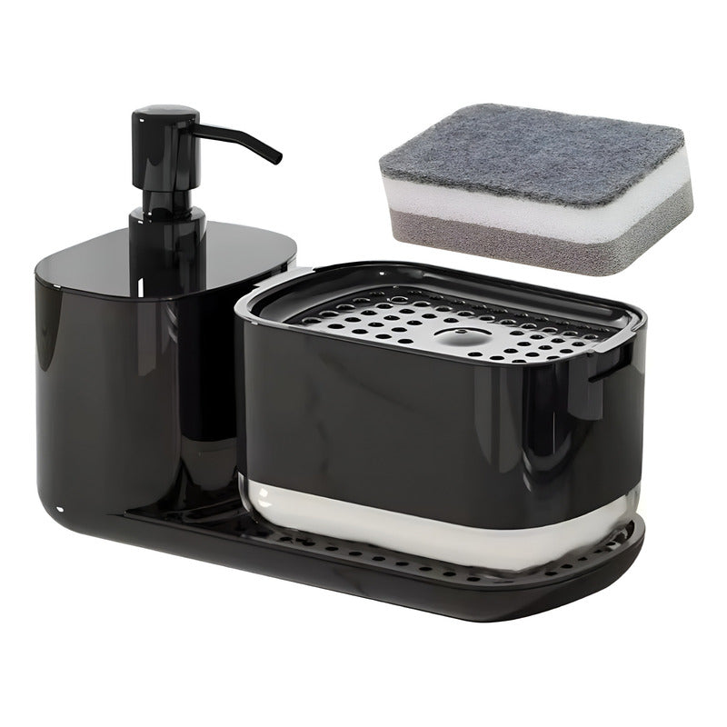 Soporte Esponja Lavaloza Para Tu Cocina Escurridor Lavaplato Negro