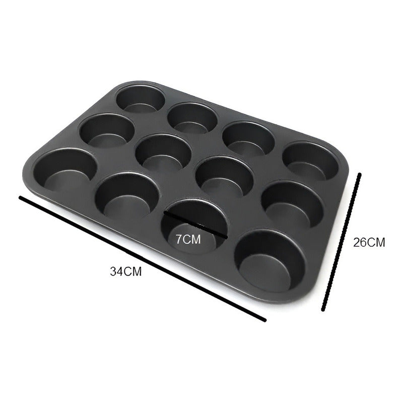 Molde 12 Cupcakes Molde Cupcake Molde Para Tortas Reposteria Gris