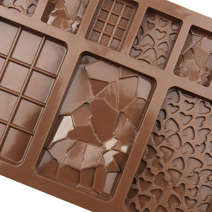 X2 Moldes De Chocolate Moldes Barra De Chocolate Silicona B9