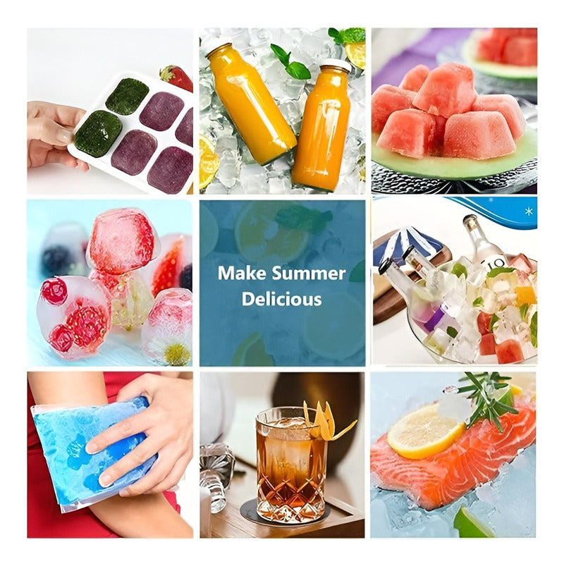 X6 Cubetas Hielo Cubetera Cubeta Hielo Molde Para Hielo 12c Al Azar